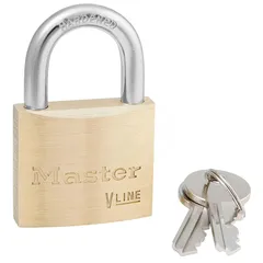 Hengelås messing KD 22x6mm, 40x33mm Masterlock lås ulike nøkler