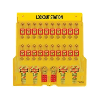 LOTO skap Standard 3 m/innhold Sett med 31 deler. 20 LOTO låser ENGELSK