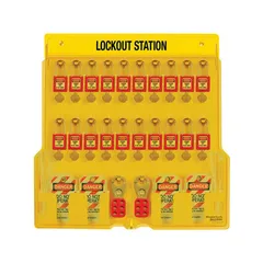 LOTO skap Standard 3 m/innhold Sett med 31 deler. 20 LOTO låser NORSK