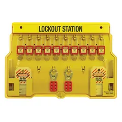 LOTO skap Standard 2 m/innhold Sett med 16 deler. 10 LOTO låser ENGELSK