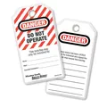 LOTO tag "Do not operate"(146x79mm) 12st Masterlock m/mantel