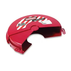 LOTO sluseventil (roterende) 153-254mm Masterlock sluseventil rød