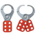 LOTO låsbøyle stål Ø38m rød 6 hull Masterlock Multilåsbøyle
