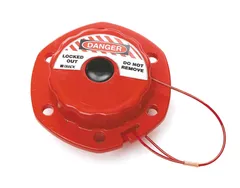 LOTO elektro mini cable Ø=1,6mm x 2,44m Brady nylon wire rød