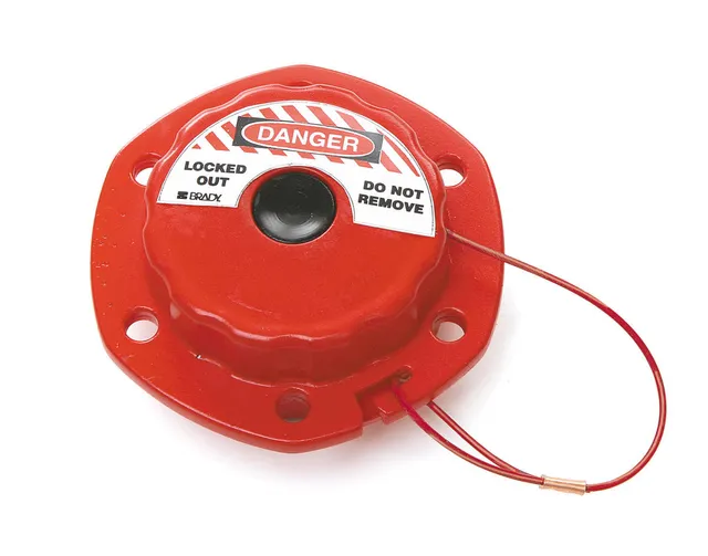 LOTO elektro mini cable Ø=1,6mm x 2,44m Brady nylon wire rød 