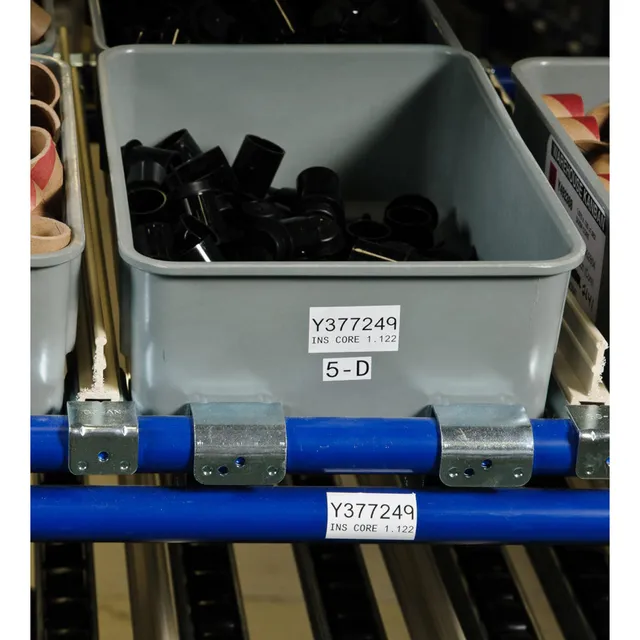 BRADY Hvit Polyester 12,7 x 50,8mm Permanent, utendørs, M7x 