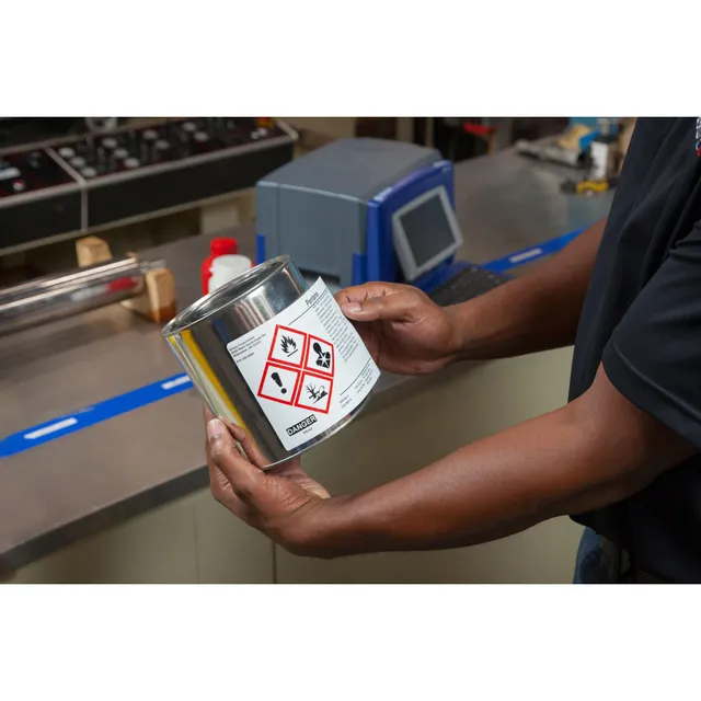 BRADY GHS/CLP 85x55mm L2 Permanent, PrePrint GHS/CLP, utendørs 