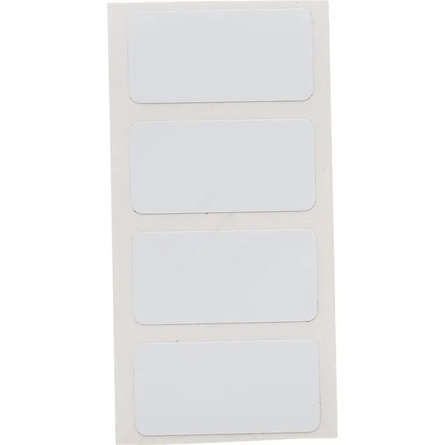 BRADY Hvit Etikett 25,4 x 12,7mm Freezer Permanent, FreezerBond 