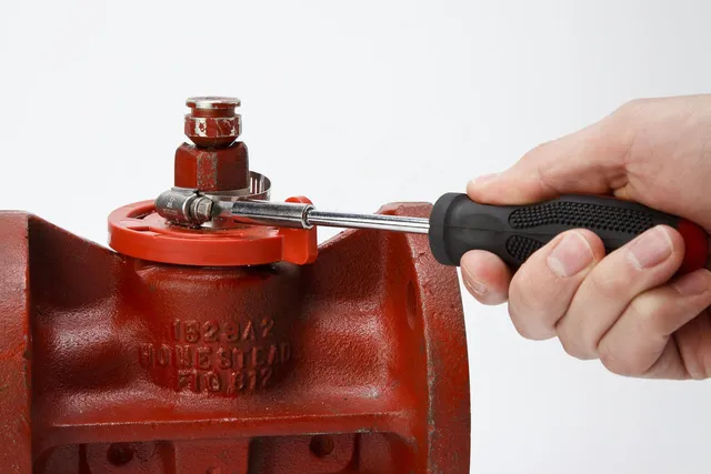 LOTO kuleventil "Base Cover Plug" Brady (7/8"=22mm) RED (H=76)(D=81mm) 