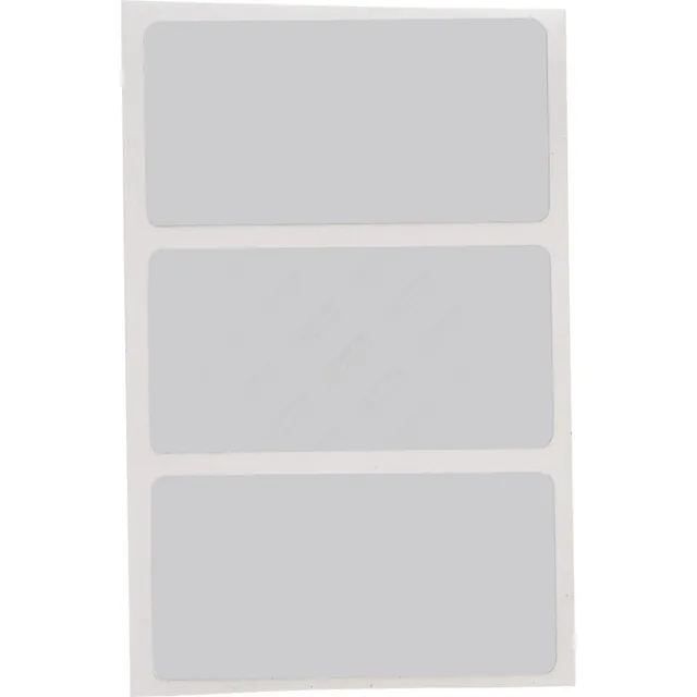 BRADY Grå Satin Etikett 69,85x31,75mm Permanent, utendørs 