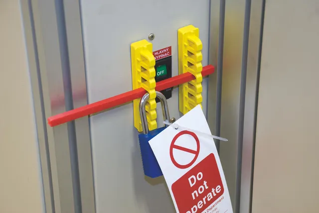 LOTO elektro bryterblokkeringssett Brady 5 deler 