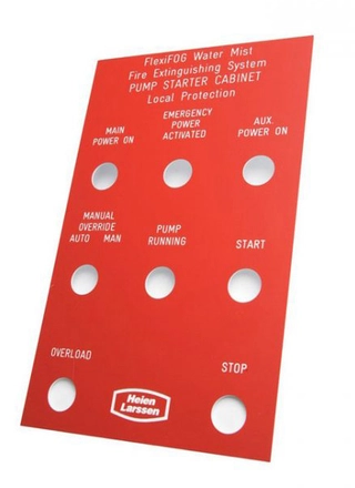 Gravert skilt, plastlaminat 1,6mm dypgravert 