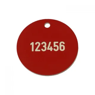 Gravert tags/ventilskilt, plastlaminat 1,6mm dypgravert