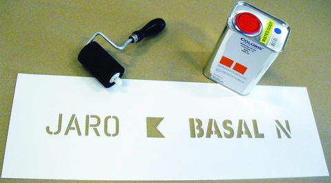 Sjablong Utfrest 1mm slagfast PVC