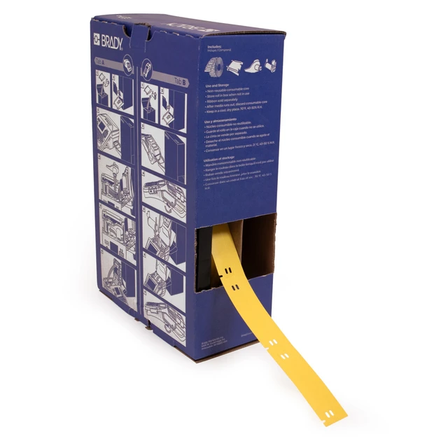 BRADY Hvit Kabelmerking 75 x 10mm Bulk, Tags for M6x / M7x 