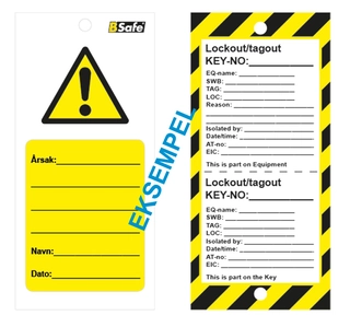 Kundespesifisert tag Standard mål 75x160 mm