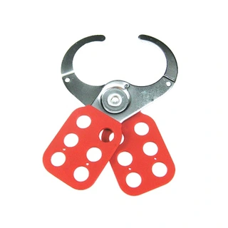 LOTO låsbøyle rød 38mm Økonomi metal