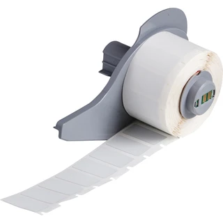 BRADY Lysegrå Polyesterfolie 25,4x12,7mm Metallisert, 500 stk