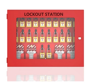 LOTO skap for 20 låser rød Økonomi metal