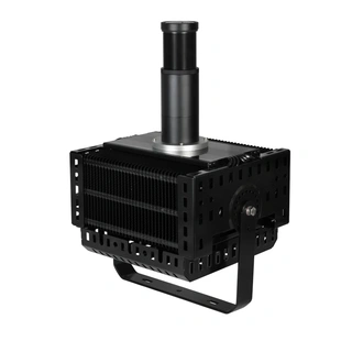 LED prosjektor 200W ØKONOMI komplett Statisk kjølt, med linse og filter