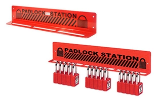 LOTO hengelås stasjon 21  låser Økonomi, stål