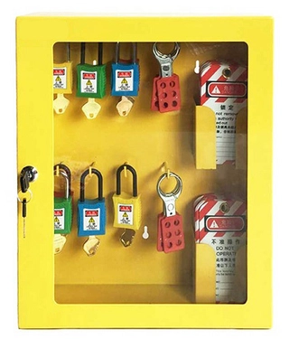 LOTO skap med 8 kroker/ 2 tagsholdere Økonomi metall 