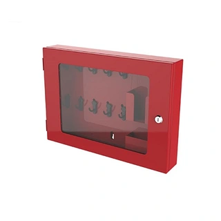 LOTO skap for 10 låser rød Økonomi metal 