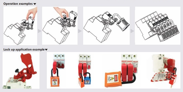 LOTO elektro el automatsikring Universal Økonomi 15x53mm rød 