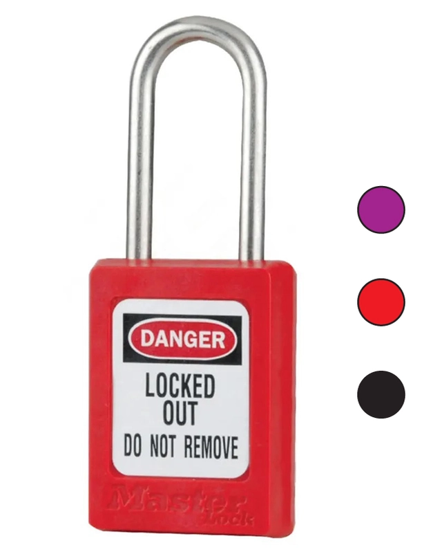 LOTO lås (35x38x4,76mm) metal KAMK Masterlock lås serie + master 