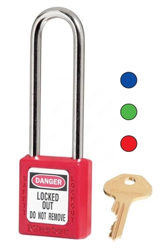 LOTO lås (38x76x6mm) metal KD LT-MK Masterlock lås serie + master lang bøyle