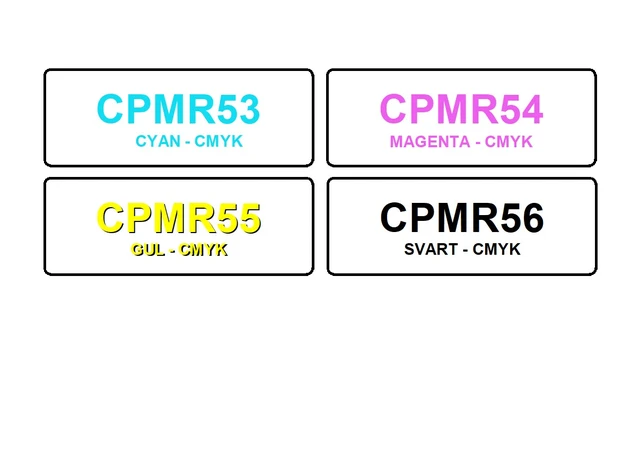 CPM-100 Fargebånd CMYK Refill Refill, 119mm x 50m 