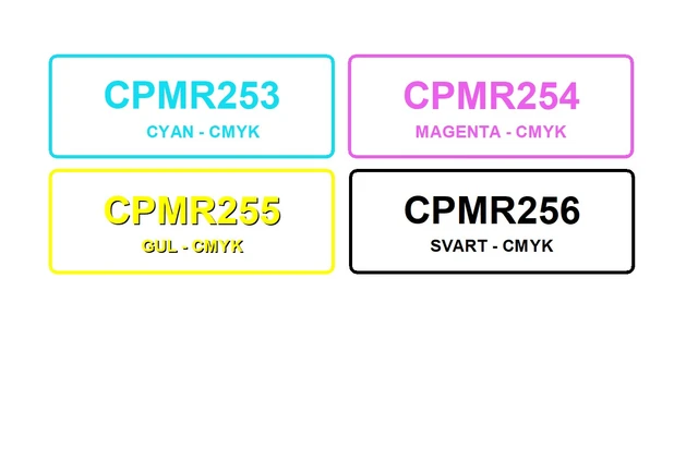 CPM-200 Fargebåndsrefill CMYK Refill 219mm, 50m 