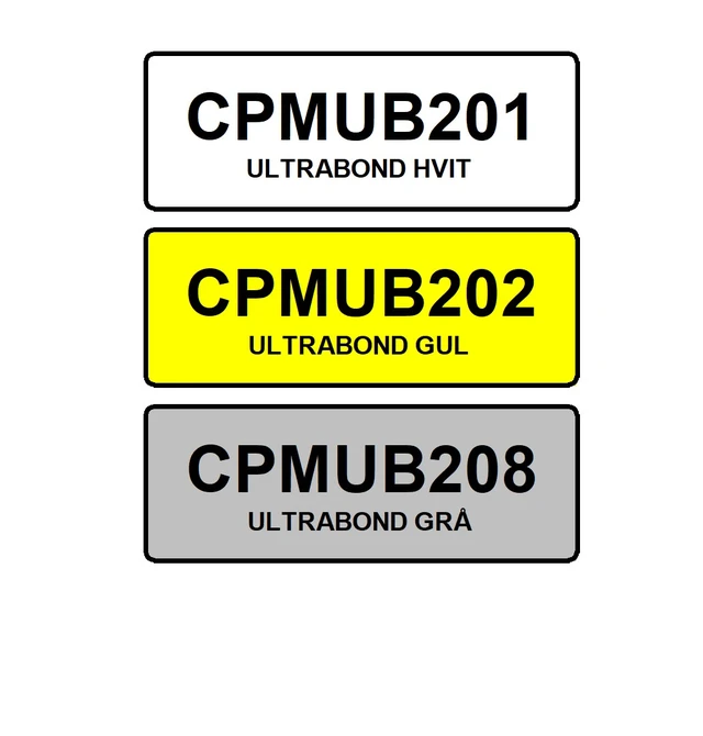 CPM-200 Ultrabond Vinylfolie 206mm bredde, 15m lengde 