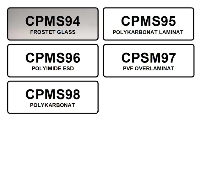 CPM-100 Polyesterfolie 106mm bredde, 15m lengde 