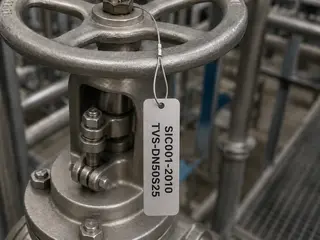 Gravert tags/ventilskilt 70x20mm 10 stk Syrefast stål natur,2-linje