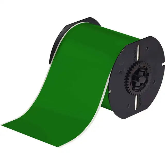 BRADY Grønn Vinylfolie 101mm x 30m Permanent, kontinuerlig, utendørs, B3x 